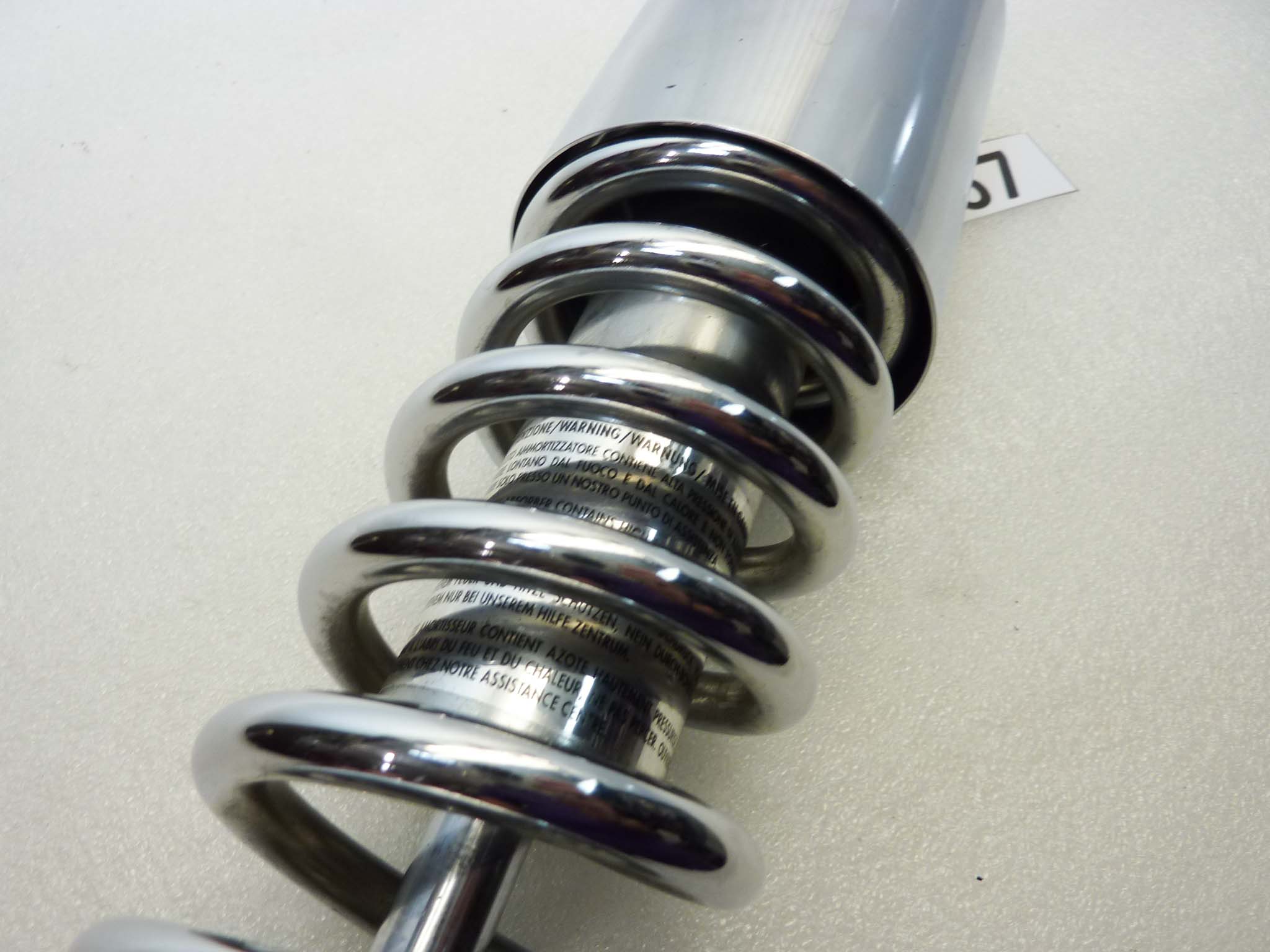 Ammortizzatore posteriore Guzzi Nevada 750 Club e vari Bitubo interasse 37 cm diam boccole 14 mm - immagine 14
