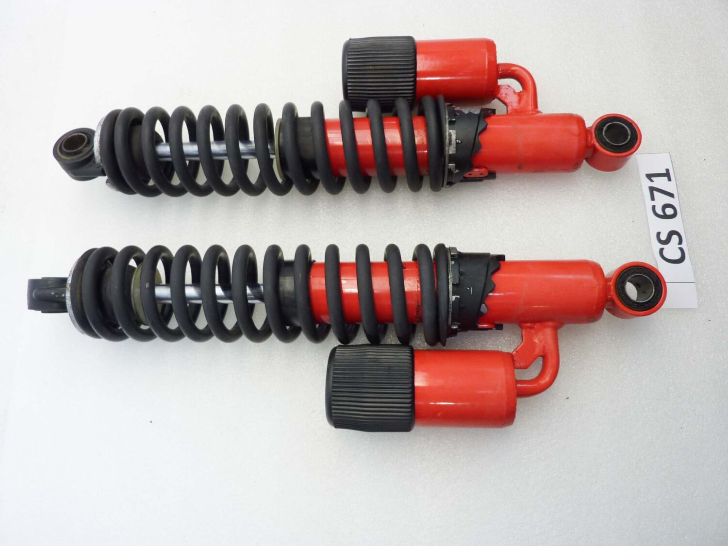 Ammortizzatori posteriori Marzocchi moto epoca interasse 33,5 cm diam molla 55 mm diam boccola 13 - immagine 2