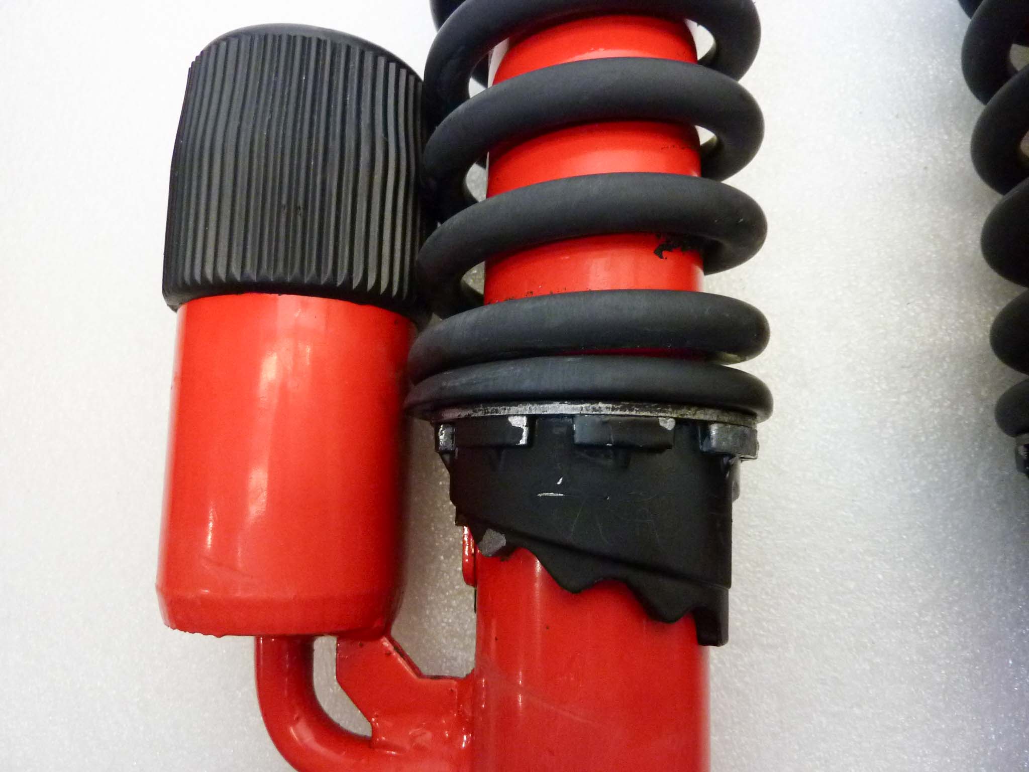 Ammortizzatori posteriori Marzocchi moto epoca interasse 33,5 cm diam molla 55 mm diam boccola 13 - immagine 5