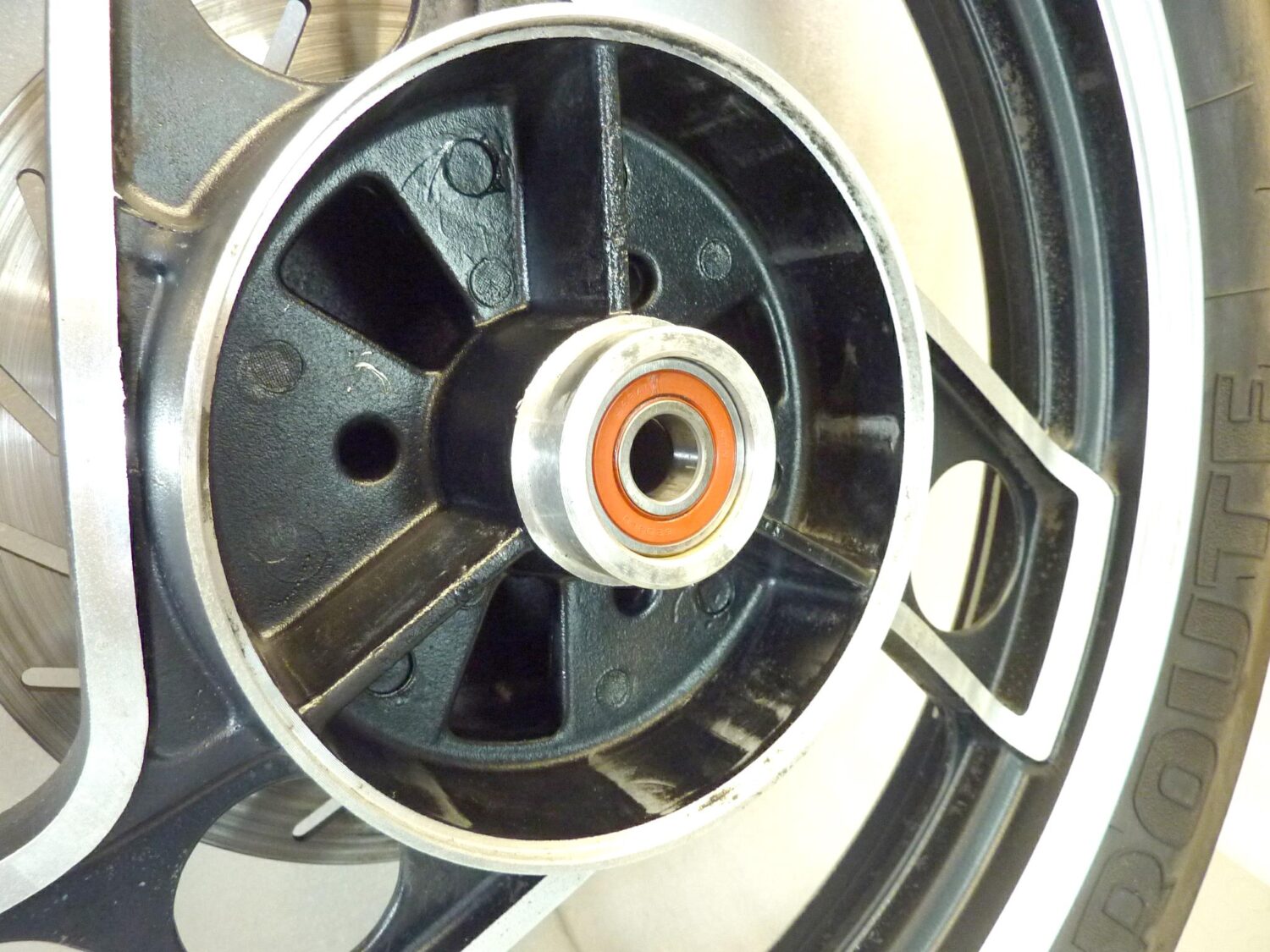 Ruota posteriore Yamaha XJ 600 51J 1984-1991 cerchio ruota posteriore con disco spessore 5,2 mm - immagine 5