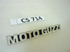 Fregio scritta Moto Guzzi per coperchio forcella vari modelli lunghezza cm 13