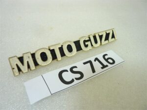Fregio scritta Moto Guzzi per coperchio forcella vari modelli lunghezza cm 13