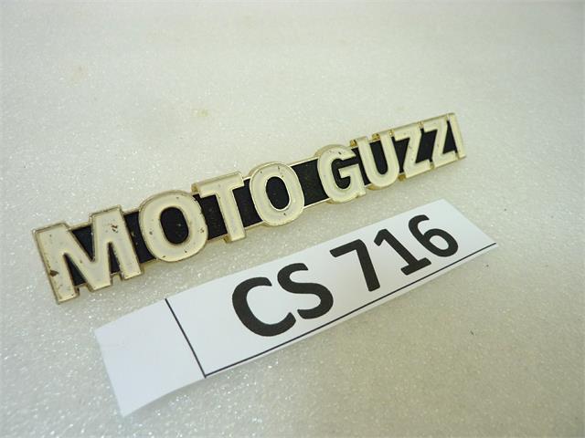 Fregio scritta Moto Guzzi per coperchio forcella vari modelli lunghezza cm 13