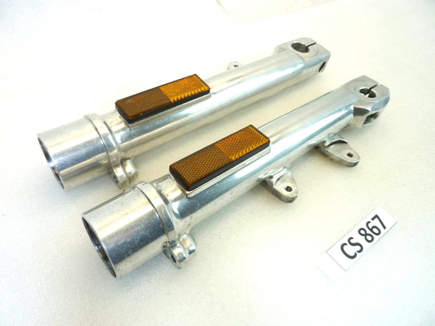 Foderi forcella Guzzi Nevada 350 750 fino a 2001 cod 31490265 interasse fori pinza 93 mm diam 34 mm gambali - immagine 2