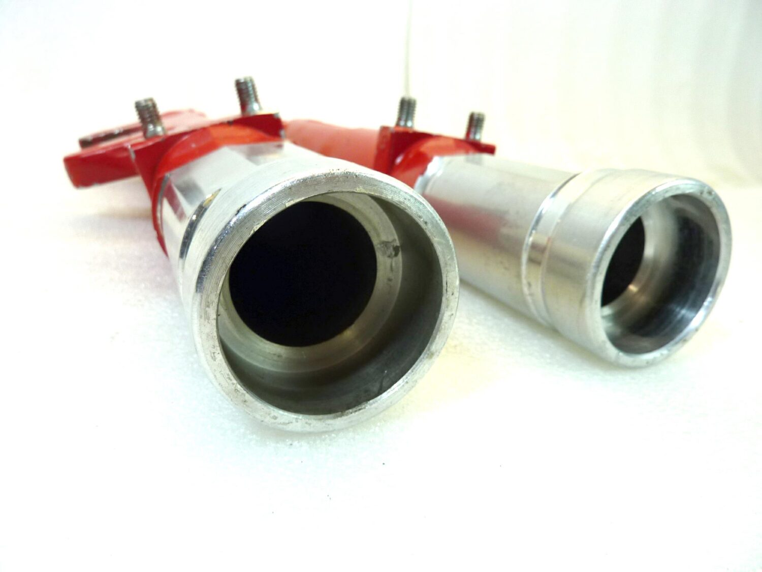 Foderi forcella Guzzi V35 Imola rossi interasse fori pinza 93 mm diam 30 mm gambali - immagine 17
