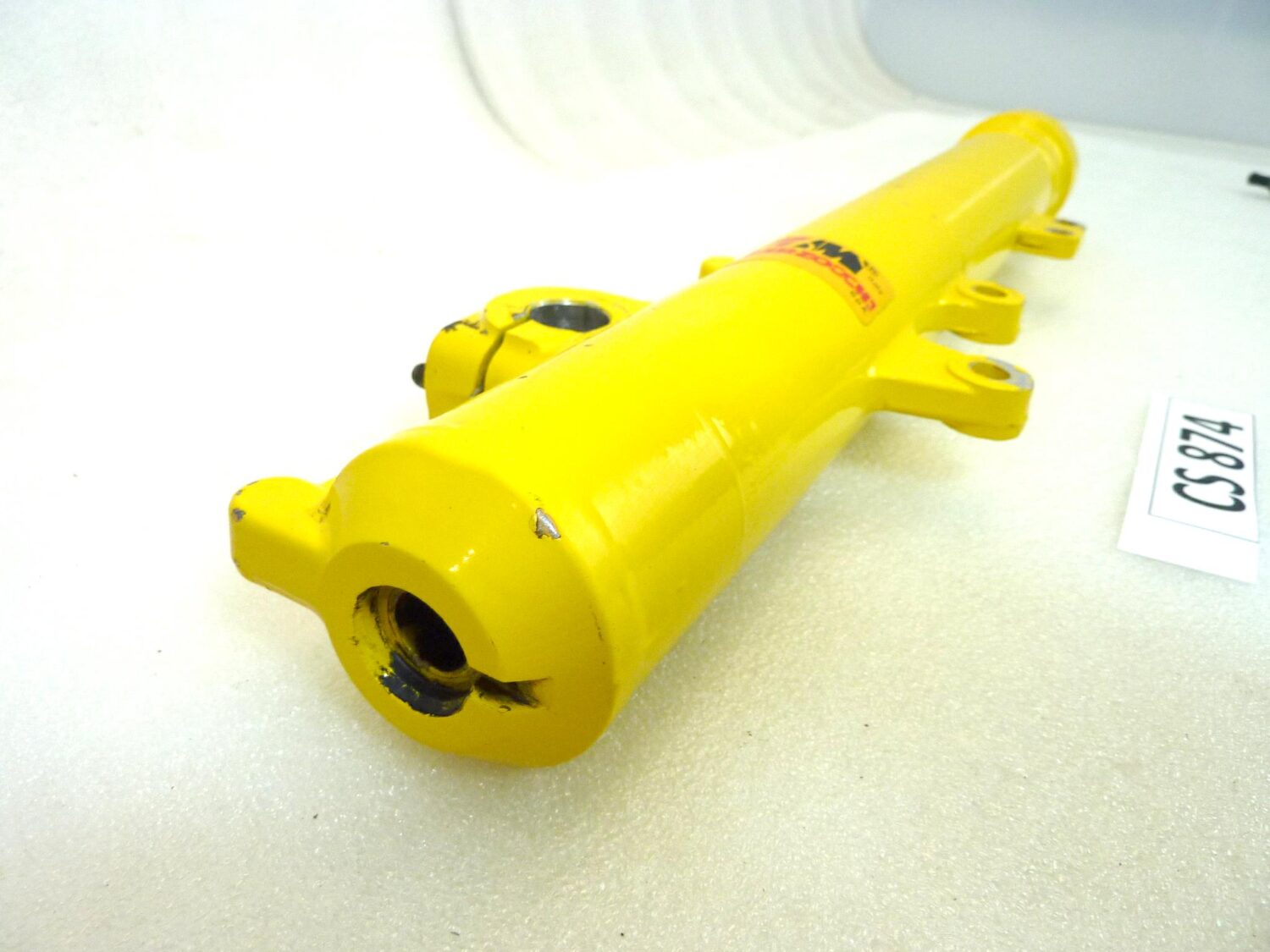 Fodero forcella Guzzi NTX 350 650 sinistro giallo interasse fori pinza 60 mm diam 40 mm gambale - immagine 6