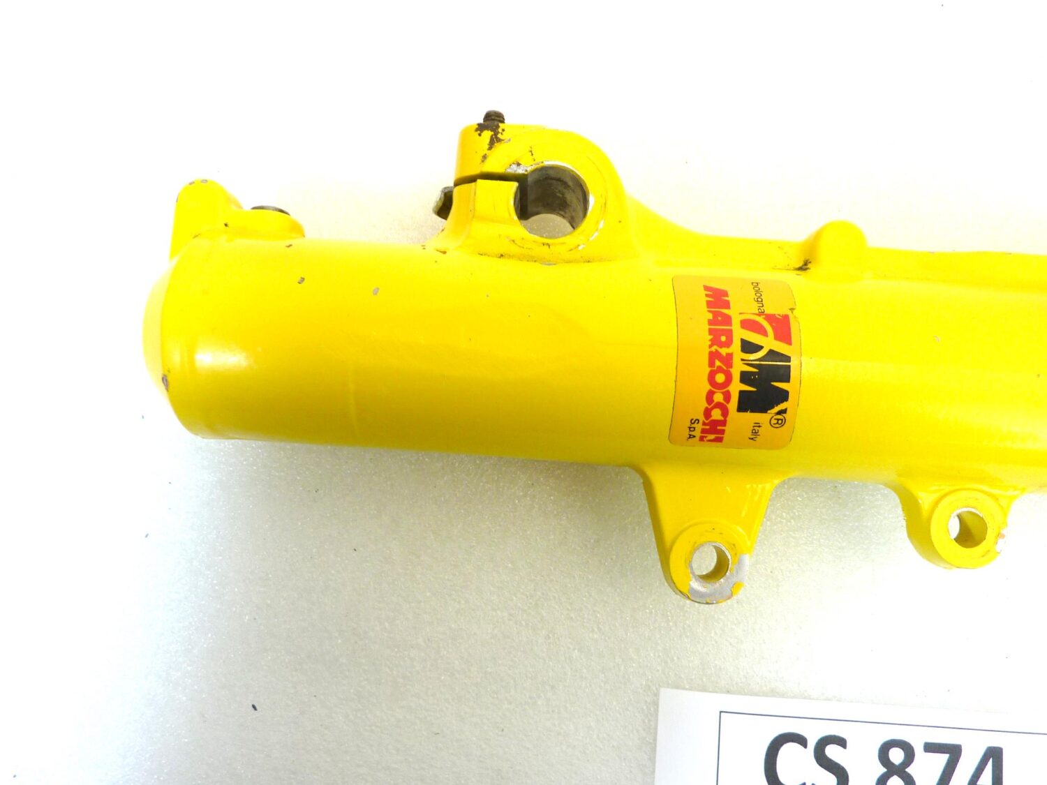 Fodero forcella Guzzi NTX 350 650 sinistro giallo interasse fori pinza 60 mm diam 40 mm gambale - immagine 7