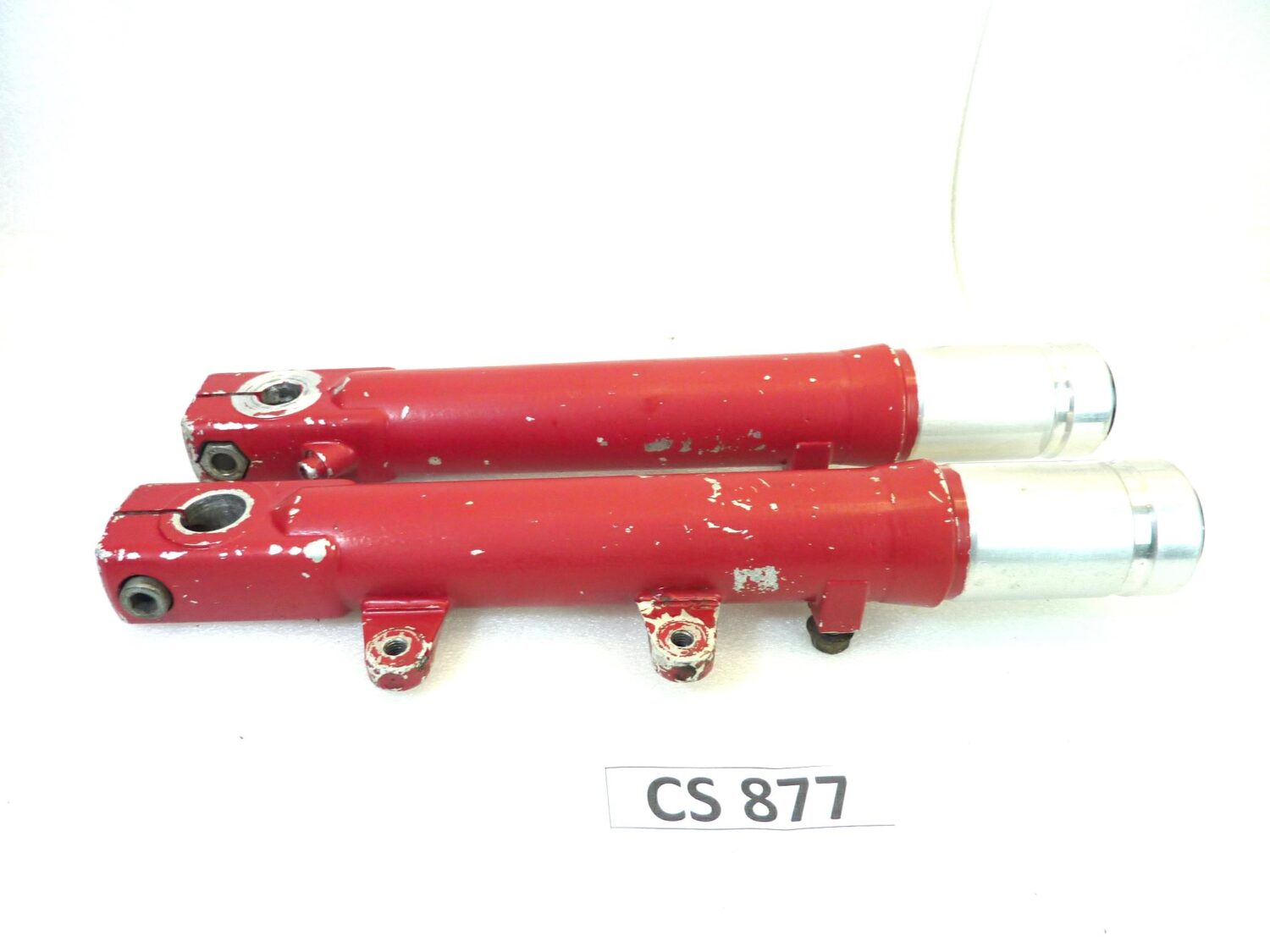 Foderi forcella Guzzi V35 1981 rossi interasse fori pinza 93 mm diam 32 mm gambali - immagine 13