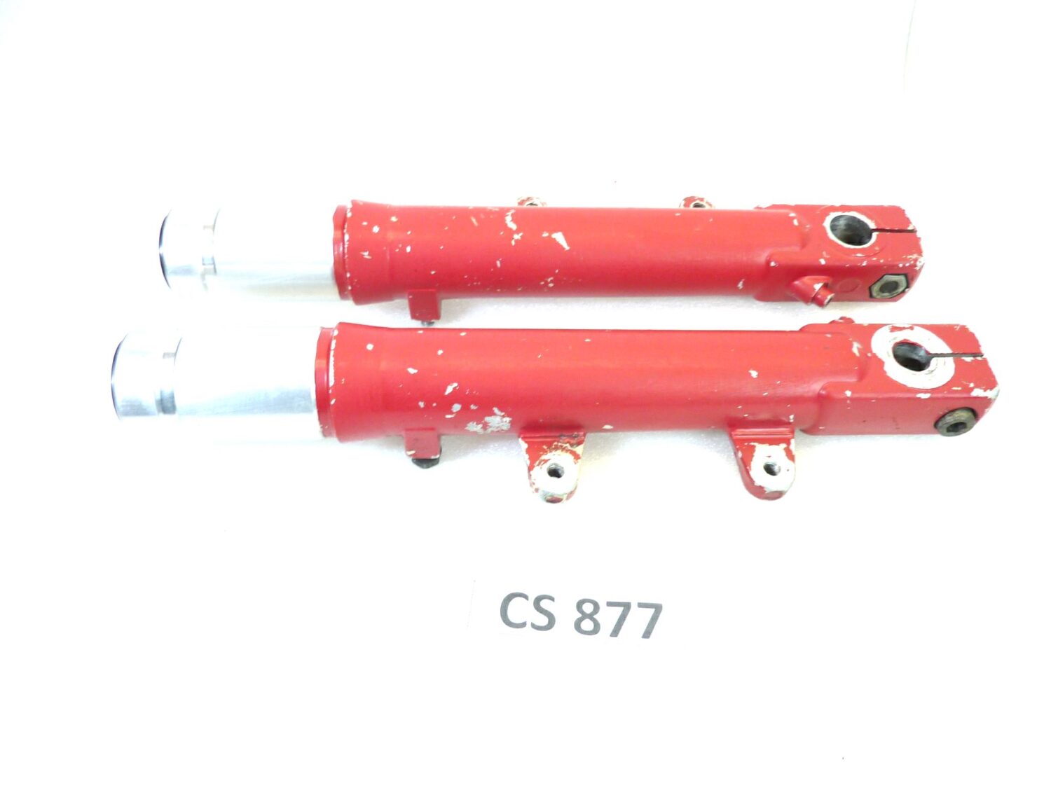 Foderi forcella Guzzi V35 1981 rossi interasse fori pinza 93 mm diam 32 mm gambali - immagine 15