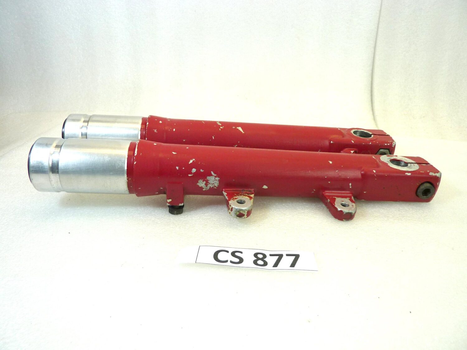 Foderi forcella Guzzi V35 1981 rossi interasse fori pinza 93 mm diam 32 mm gambali - immagine 16