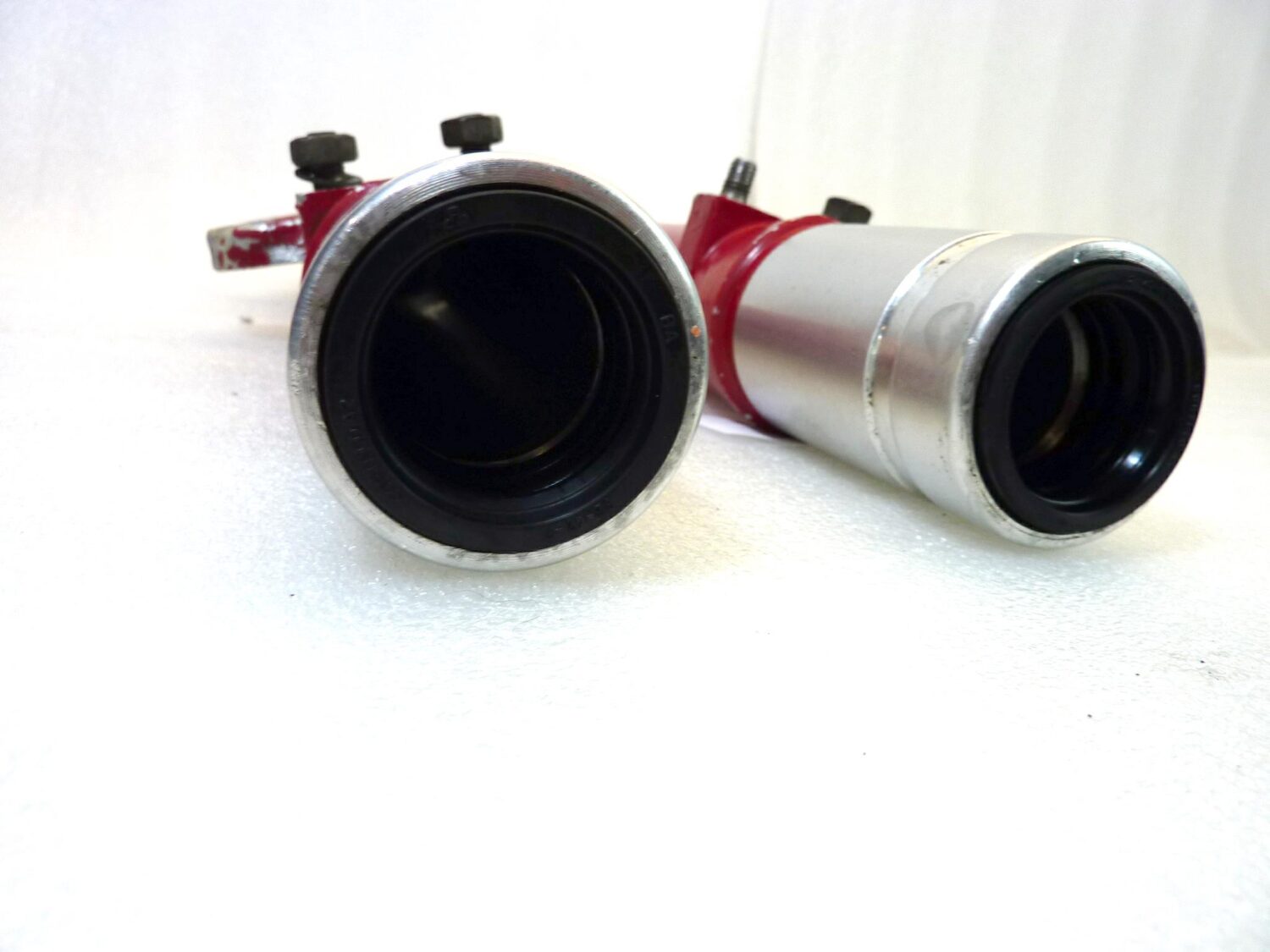 Foderi forcella Guzzi V35 1981 rossi interasse fori pinza 93 mm diam 32 mm gambali - immagine 18