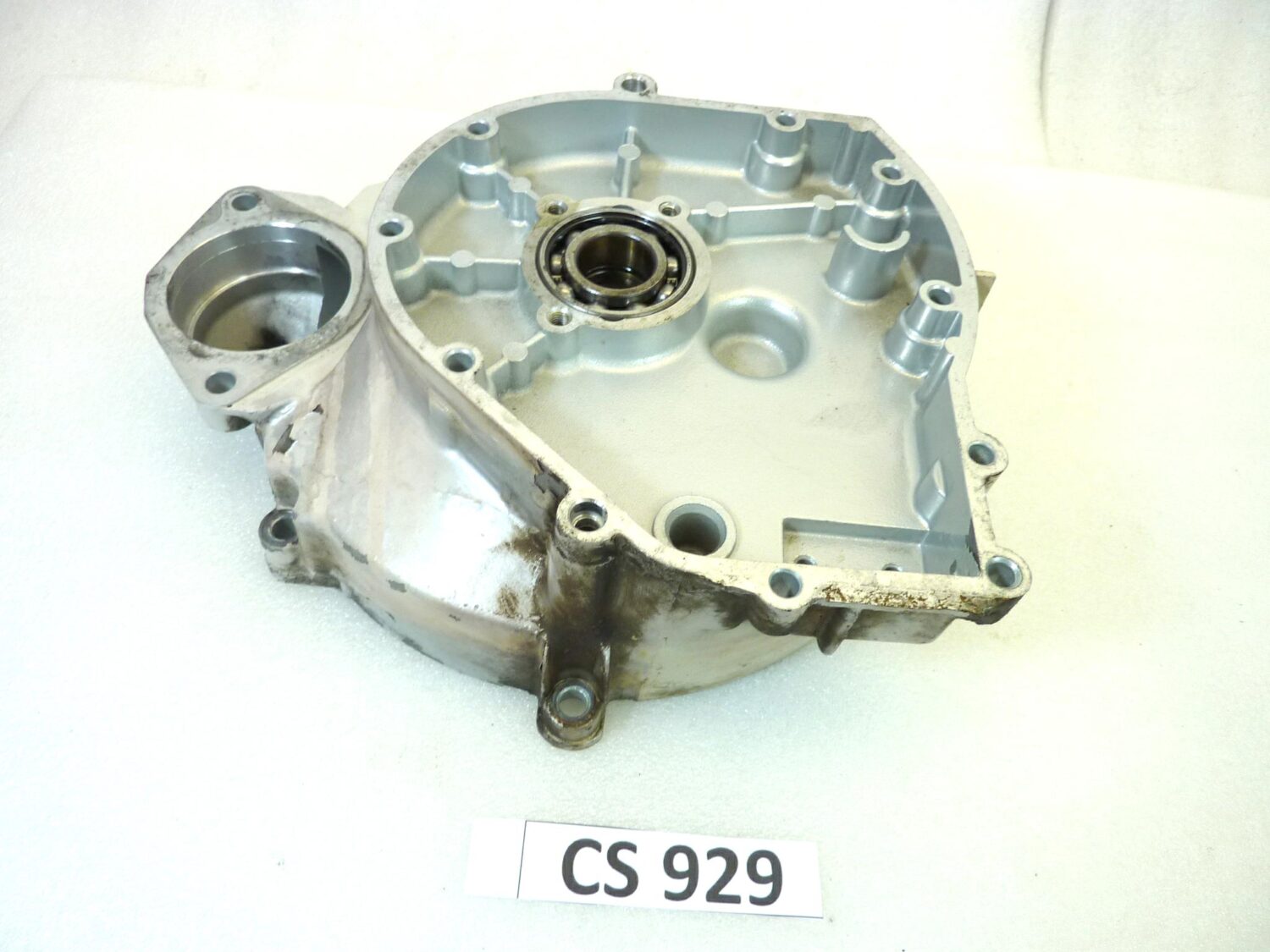 Carter scatola cambio Guzzi V65 Vigili bianco basamento - immagine 2