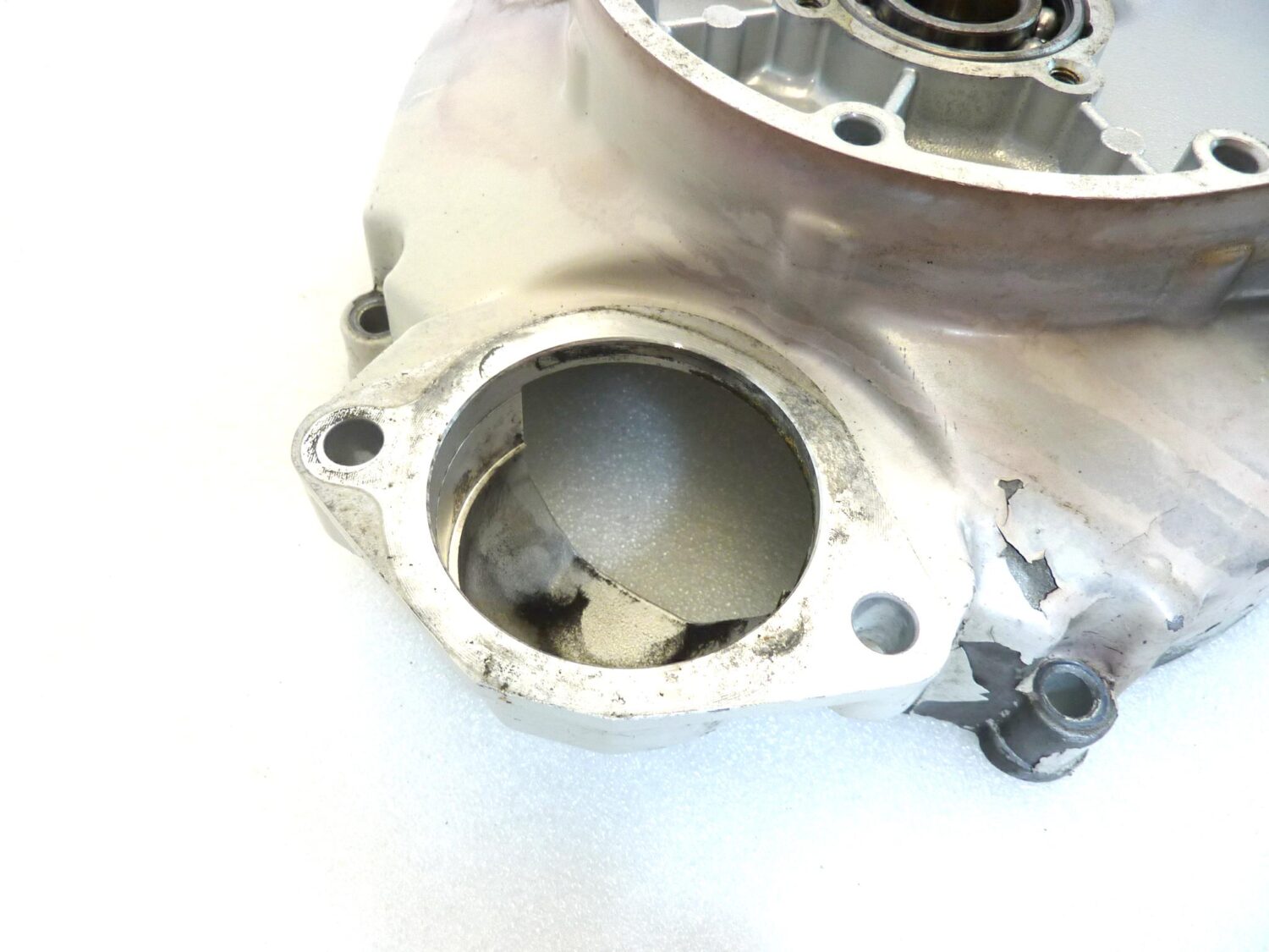 Carter scatola cambio Guzzi V65 Vigili bianco basamento - immagine 4