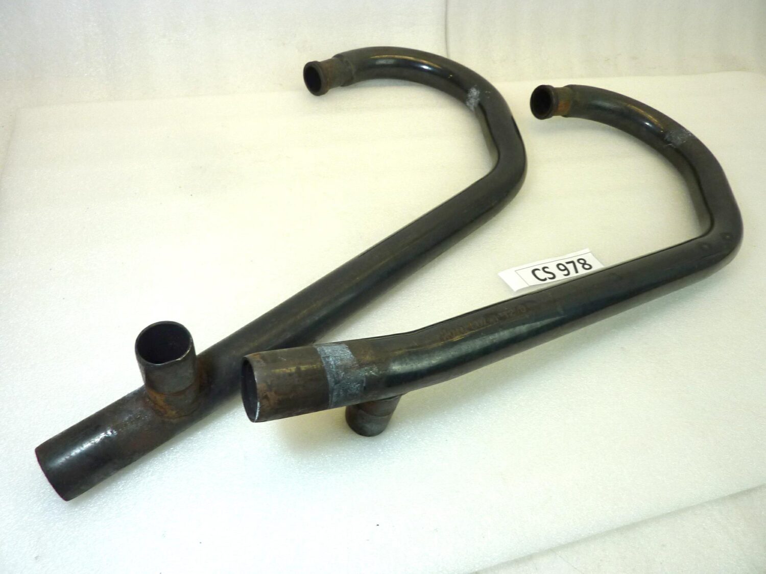 Collettori scarico Guzzi Imola Lario neri T27 diam 38 mm - immagine 2