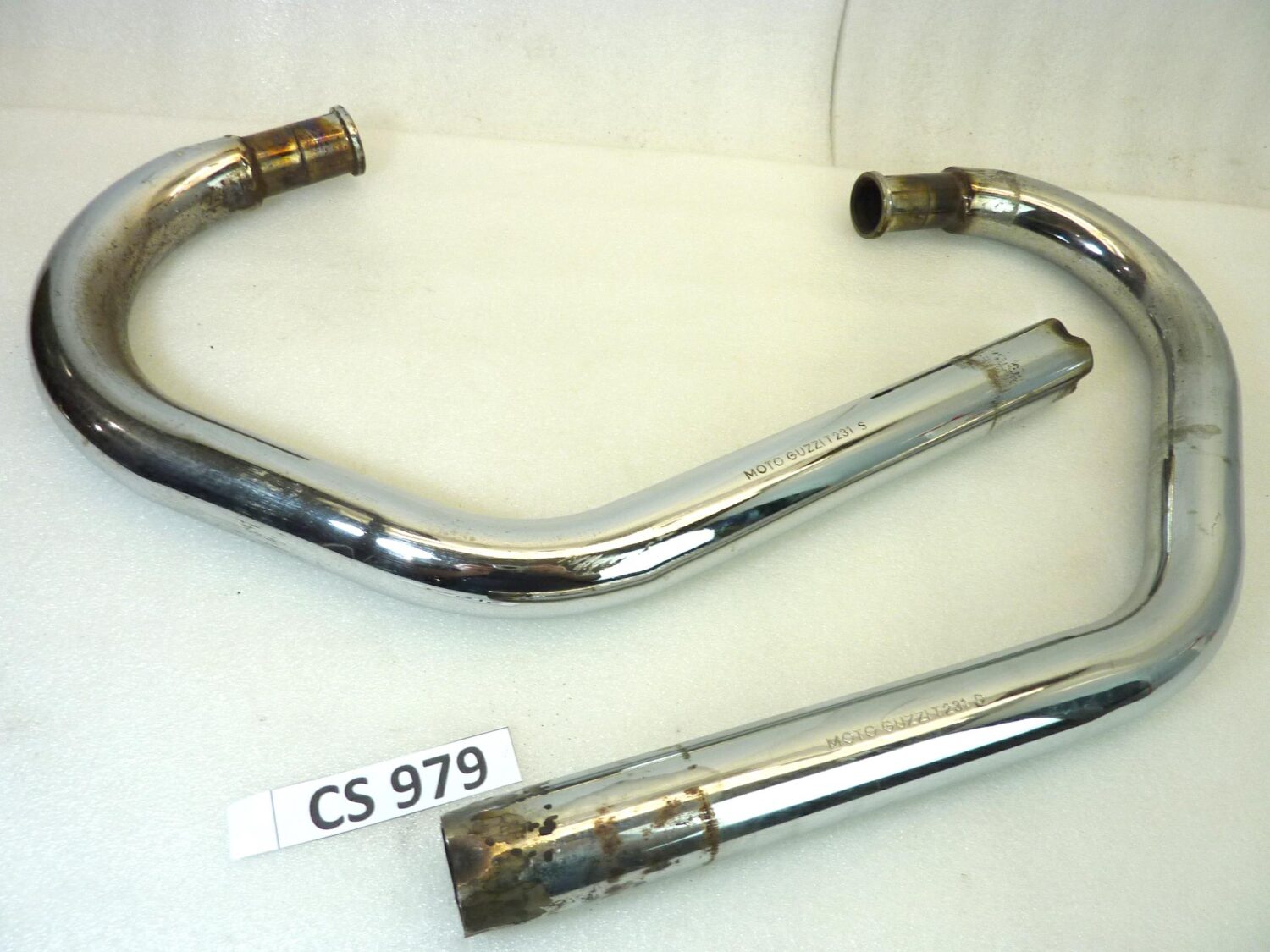 Collettori scarico Guzzi V65 Florida cod T231D T231S diam 42,6 mm - immagine 2