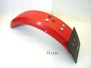 Parafango posteriore V35 V50 I II III serie rosso con portatarga