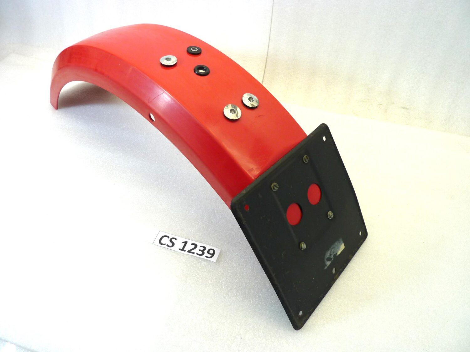 Parafango posteriore V35 V50 I II III serie rosso con portatarga - immagine 5