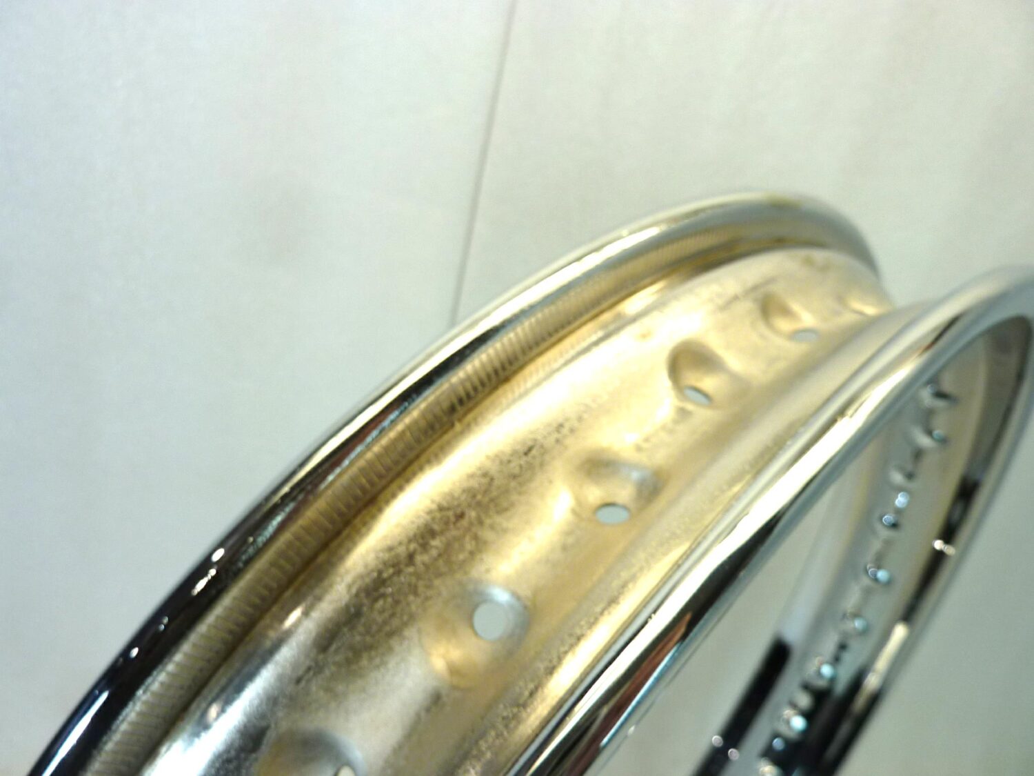 Cerchio Radaelli Guzzi Nuovo Falcone 18 x 2,15 canale interno 55 36 fori mm esterno 76,30 mm ruota 0408 Nuovo fondo di magazzino leggi descrizione - immagine 8