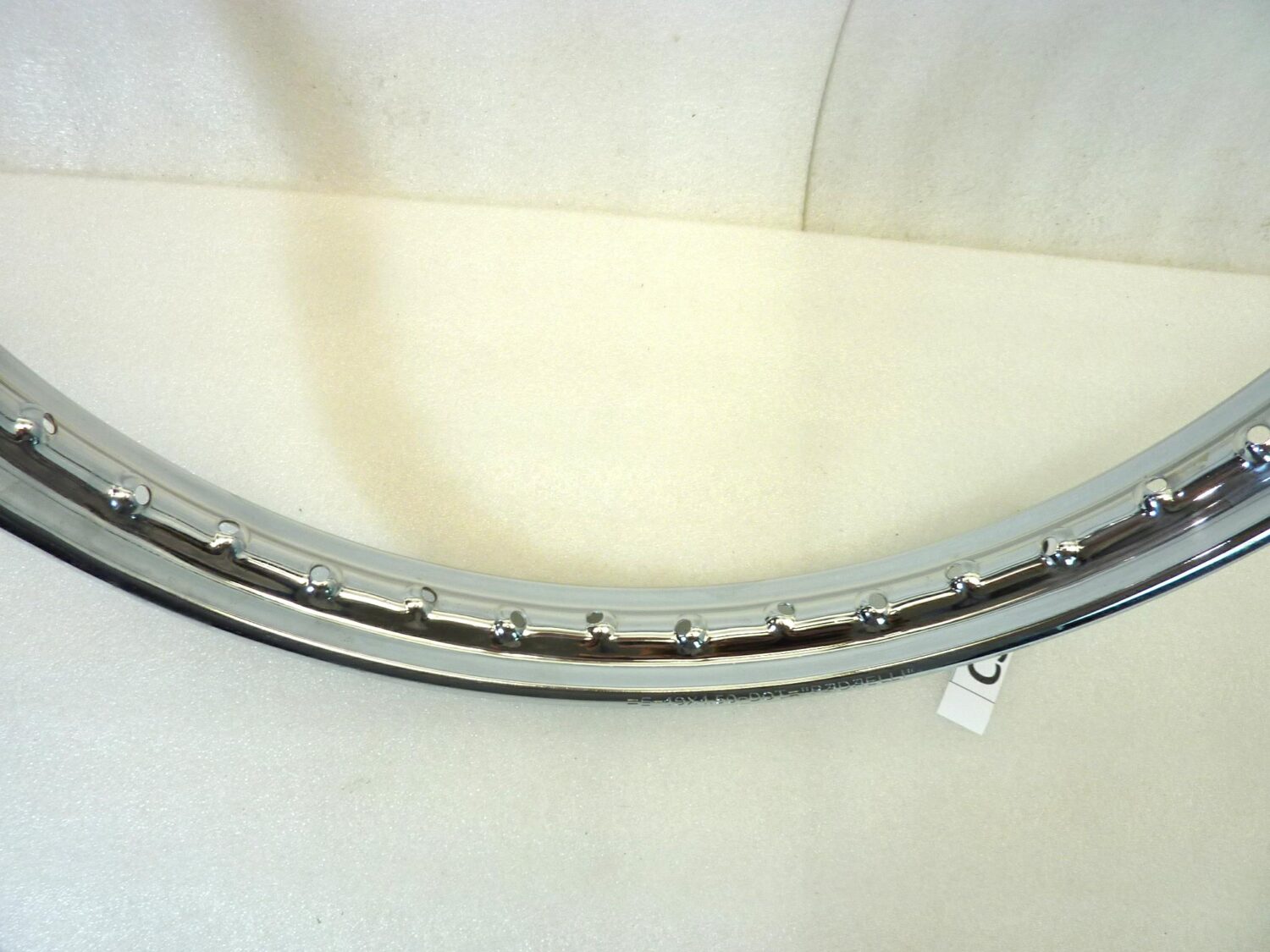 Cerchio moto epoca Radaelli 0707 19 x 1,50 canale esterno 56 mm interno 38 mm 40 fori ruota Nuovo fondo di magazzino leggi descrizione - immagine 7