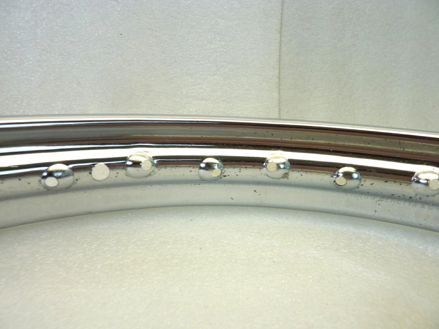 Cerchio moto epoca 16 x 1,50 32 fori Pietro Beretta canale esterno 55 mm interno 38,5 mm ruota Nuovo fondo di magazzino leggi descrizione - immagine 7