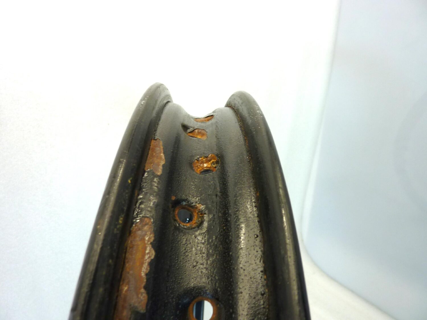 Cerchio moto epoca 19 40 fori diam esterno 510 mm canale interno 47,7 esterno 68,5 mm nero ruota - immagine 5