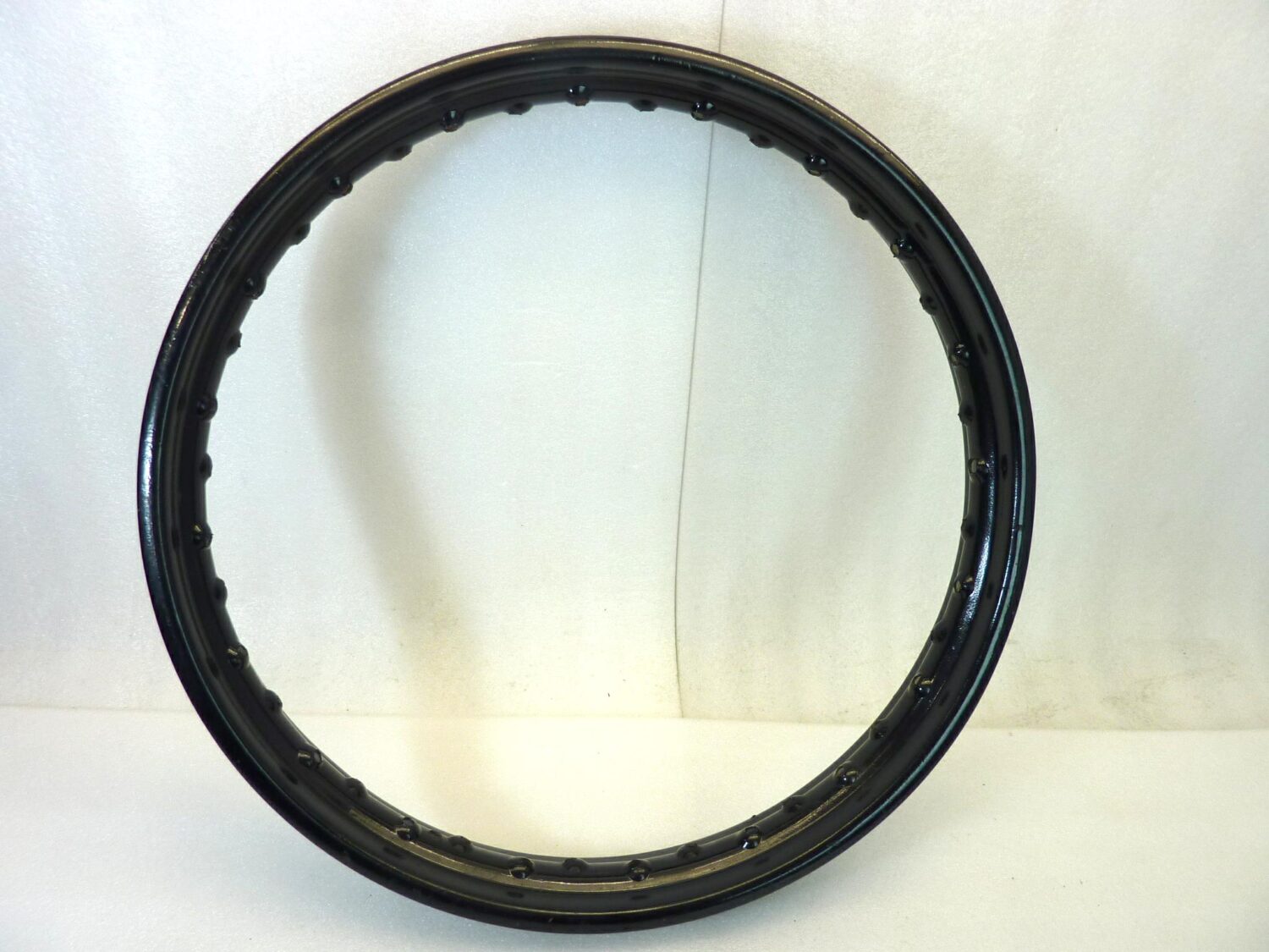 Cerchio moto epoca 19 40 fori diam esterno 510 mm canale interno 47,7 esterno 68,5 mm nero ruota - immagine 7