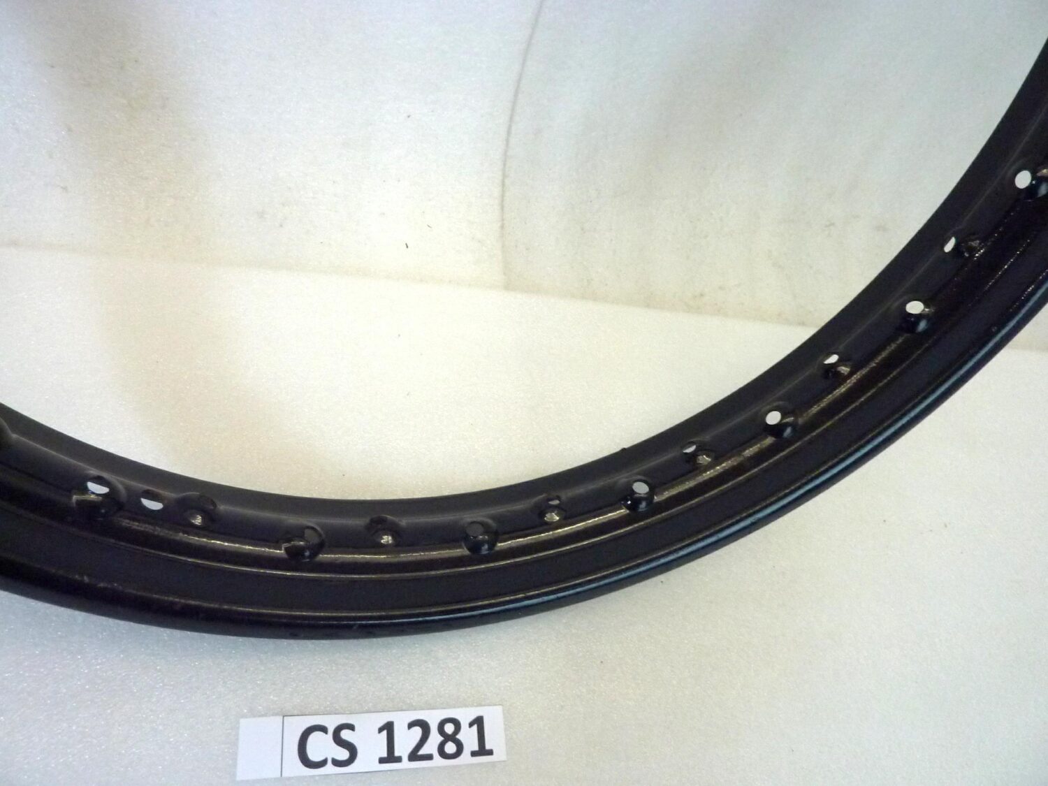 Cerchio moto epoca 19 40 fori diam esterno 510 mm canale interno 47,7 esterno 68,5 mm nero ruota - immagine 9