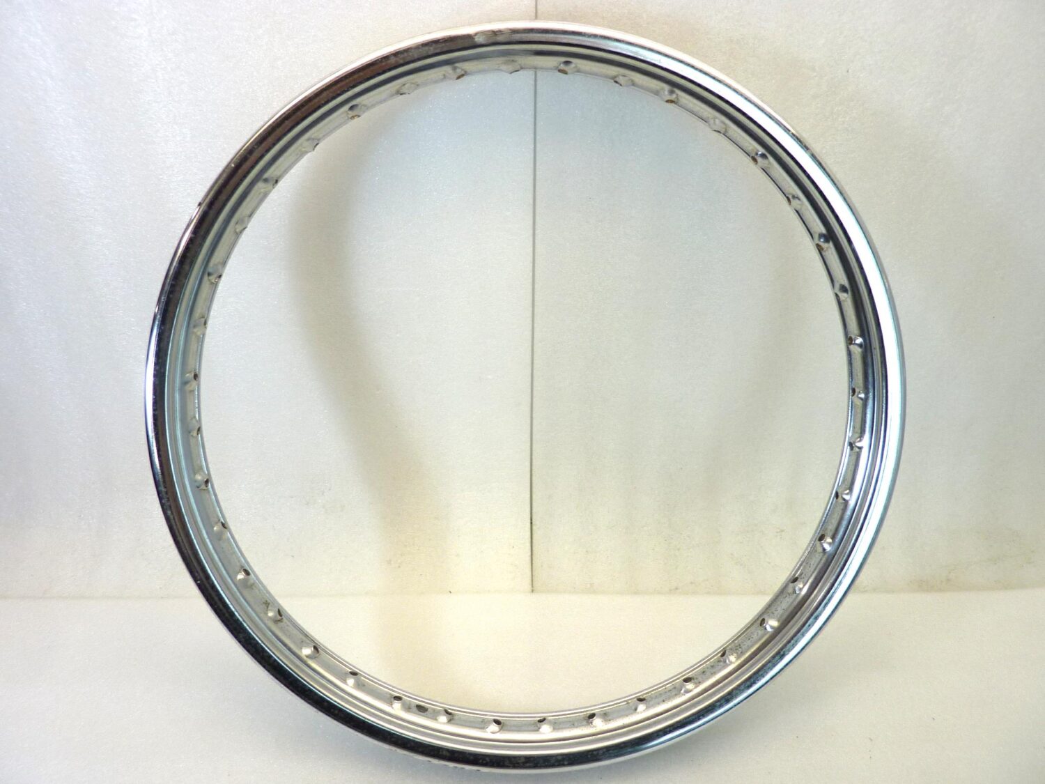 Cerchio moto epoca Radaelli 19 40 fori bordo H canale esterno 59,2 mm interno 38 mm ruota Nuovo fondo di magazzino leggi descrizione - immagine 7
