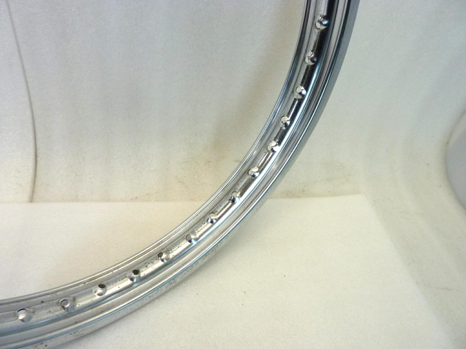 Cerchio moto epoca Radaelli 19 40 fori bordo H canale esterno 59,2 mm interno 38 mm ruota Nuovo fondo di magazzino leggi descrizione - immagine 9