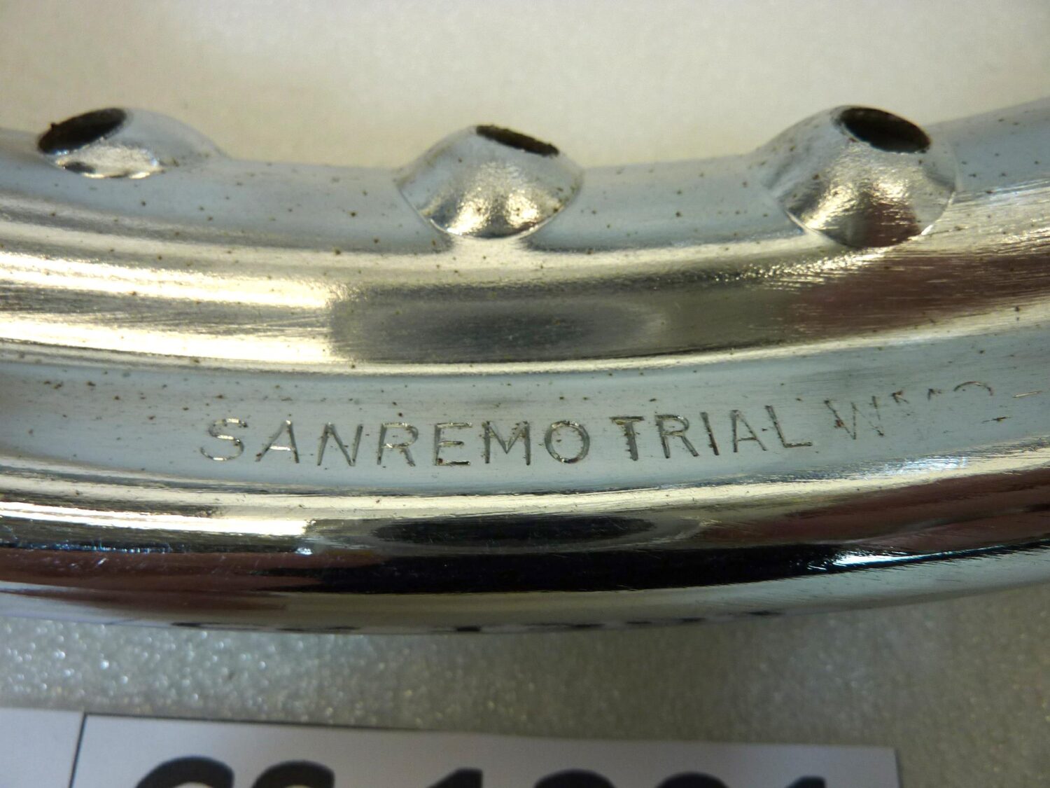 Cerchio moto epoca 18 x 1,85 Sanremo Trial WM2 40 fori canale esterno 67,7 mm interno 47,2 mm ruota Nuovo fondo di magazzino leggi descrizione - immagine 3
