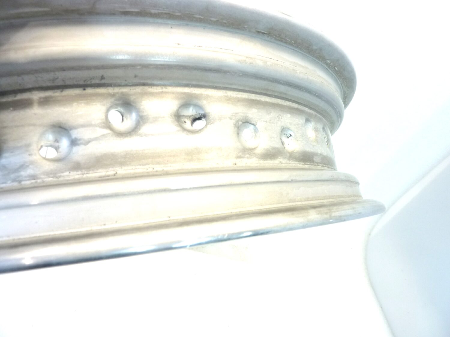 Cerchio posteriore moto epoca Akront 17 x 3,50 40 fori TR 597 Nuovo fondo di magazzino leggi descrizione - immagine 7