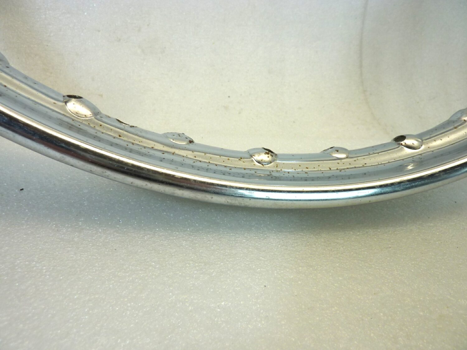Cerchio moto epoca Beretta 18 36 fori diam 480 mm canale esterno 54,3 mm interno 39 mm ruota Nuovo fondo di magazzino leggi descrizione - immagine 7
