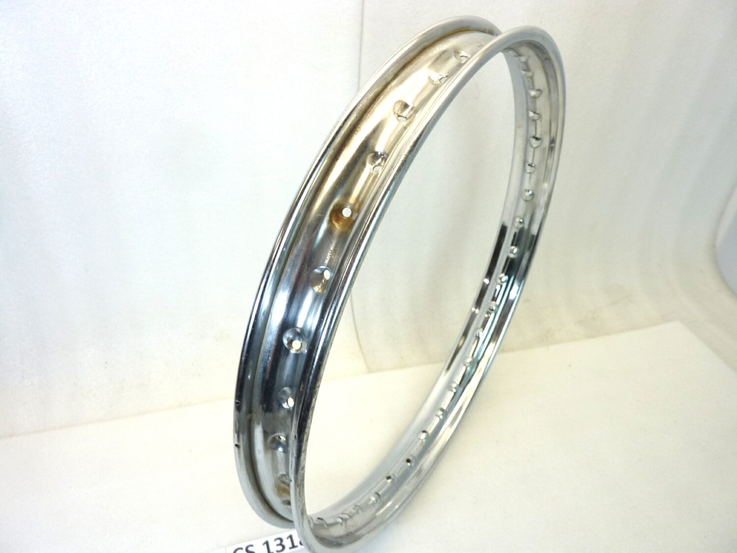 Cerchio moto epoca Beretta 18 36 fori diam 480 mm canale esterno 54,3 mm interno 39 mm ruota Nuovo fondo di magazzino leggi descrizione - immagine 8