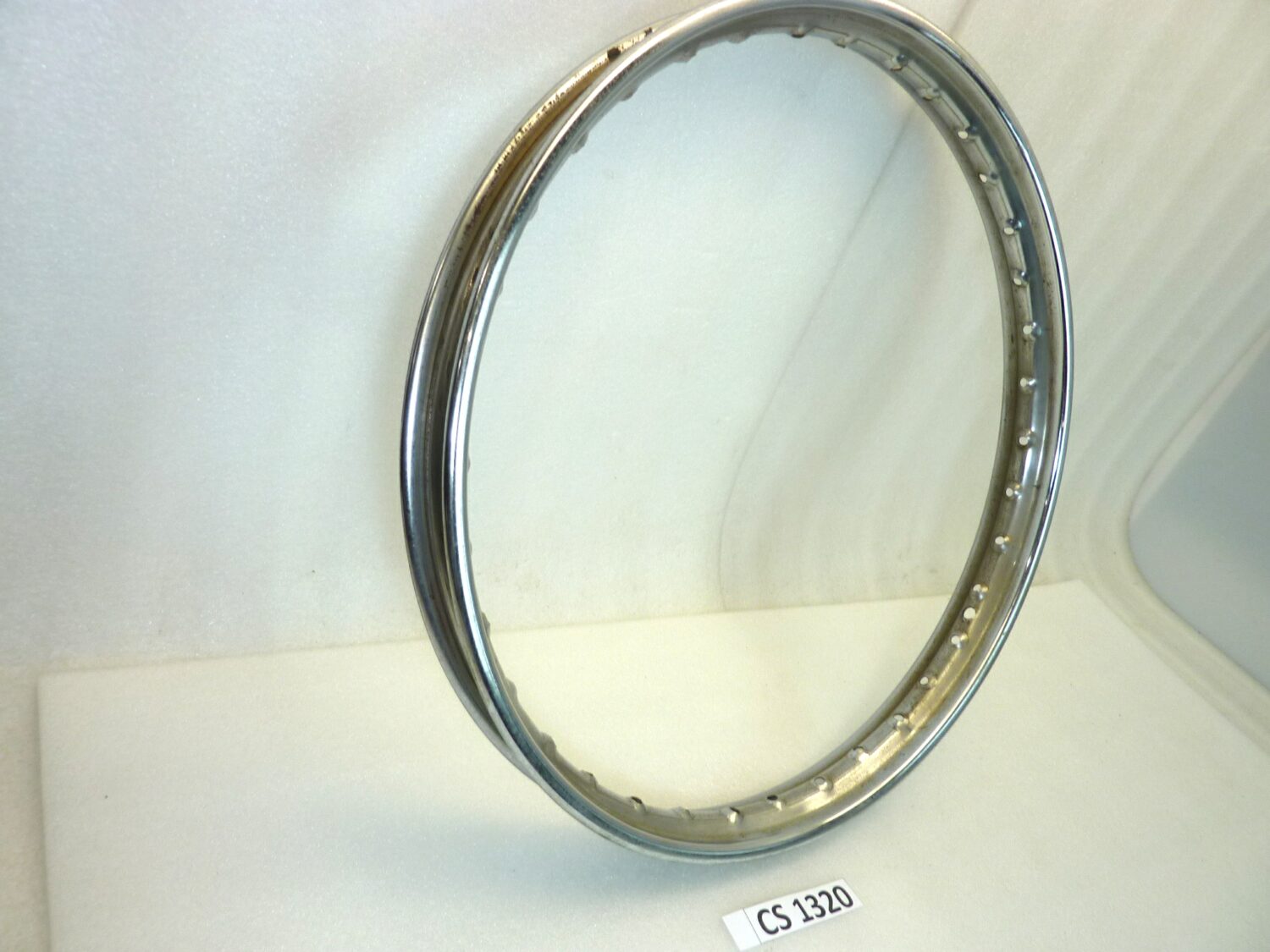 Cerchio moto epoca Radaelli 19 x 1,5 36 fori diam 505 mm canale esterno 54,9 mm interno 38 mm ruota - immagine 2