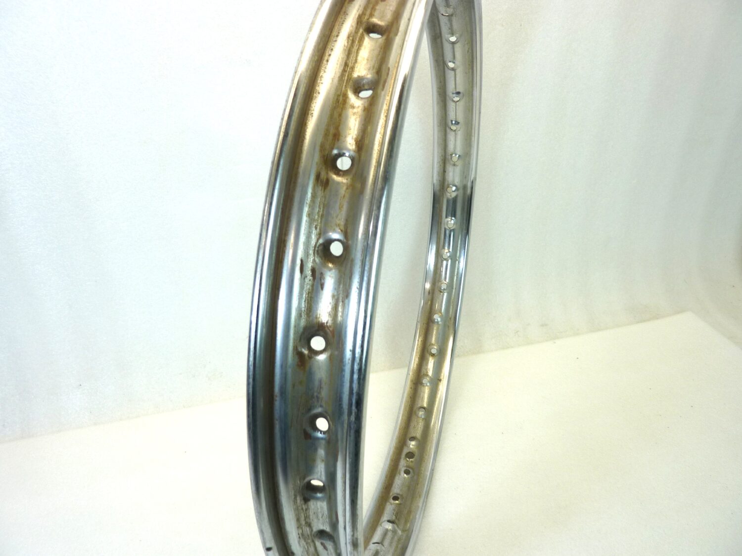 Cerchio moto epoca Radaelli 19 x 1,5 36 fori diam 505 mm canale esterno 54,9 mm interno 38 mm ruota - immagine 5