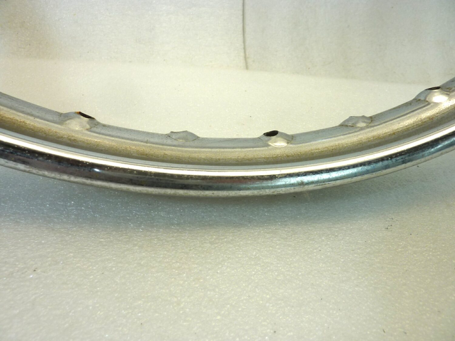 Cerchio moto epoca Radaelli 19 x 1,5 36 fori diam 505 mm canale esterno 54,9 mm interno 38 mm ruota - immagine 9