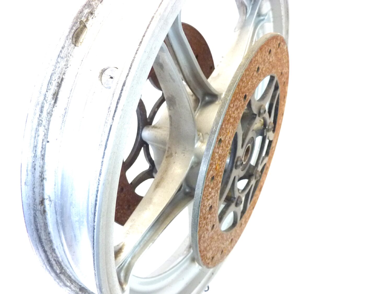 Cerchio anteriore Guzzi Imola Lario 16 x 2,15 ruota con dischi spessore 6,1 mm - immagine 4