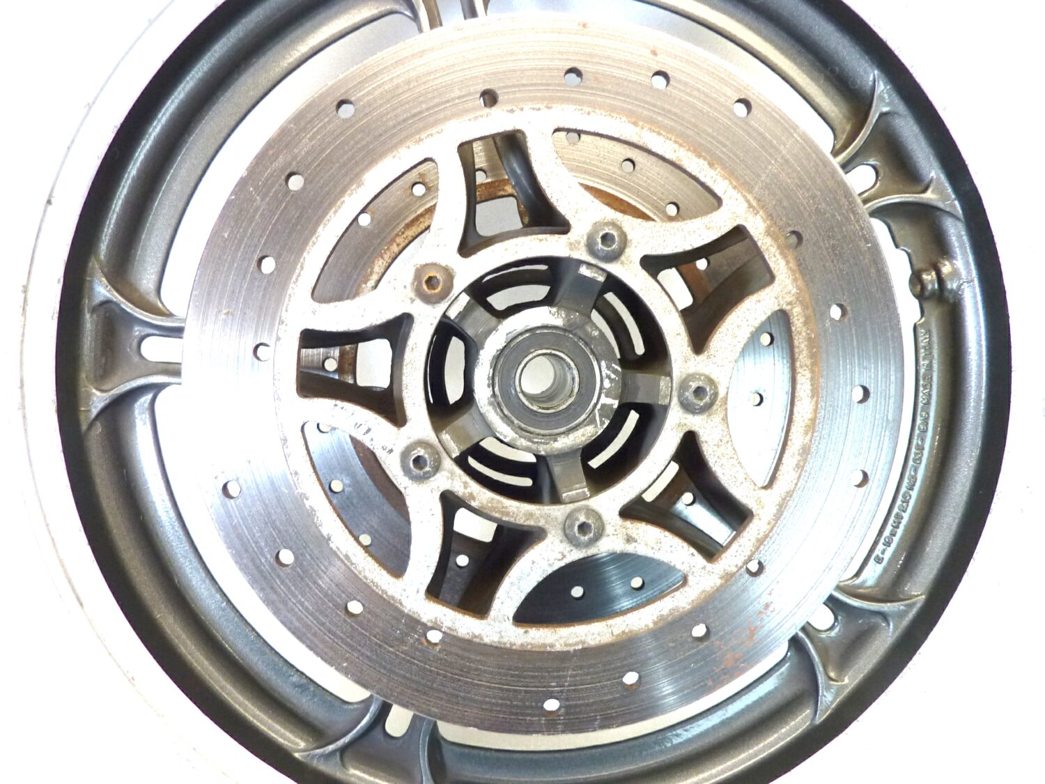Cerchio anteriore Guzzi Imola Lario 16 x 2,15 ruota con dischi spessore 5,2 mm - immagine 5