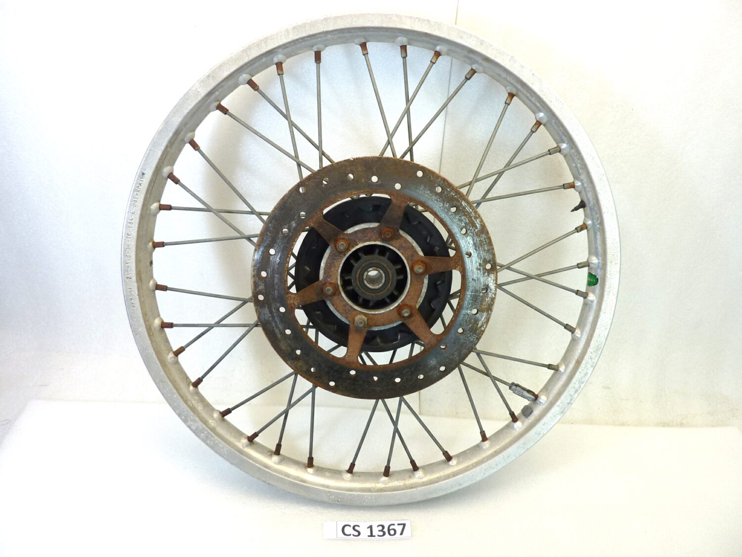 Cerchio anteriore Guzzi TT V35 V65 350 650 TT Akront 21 x 1,6 36 TC 664 ruota con disco spesso 5 mm