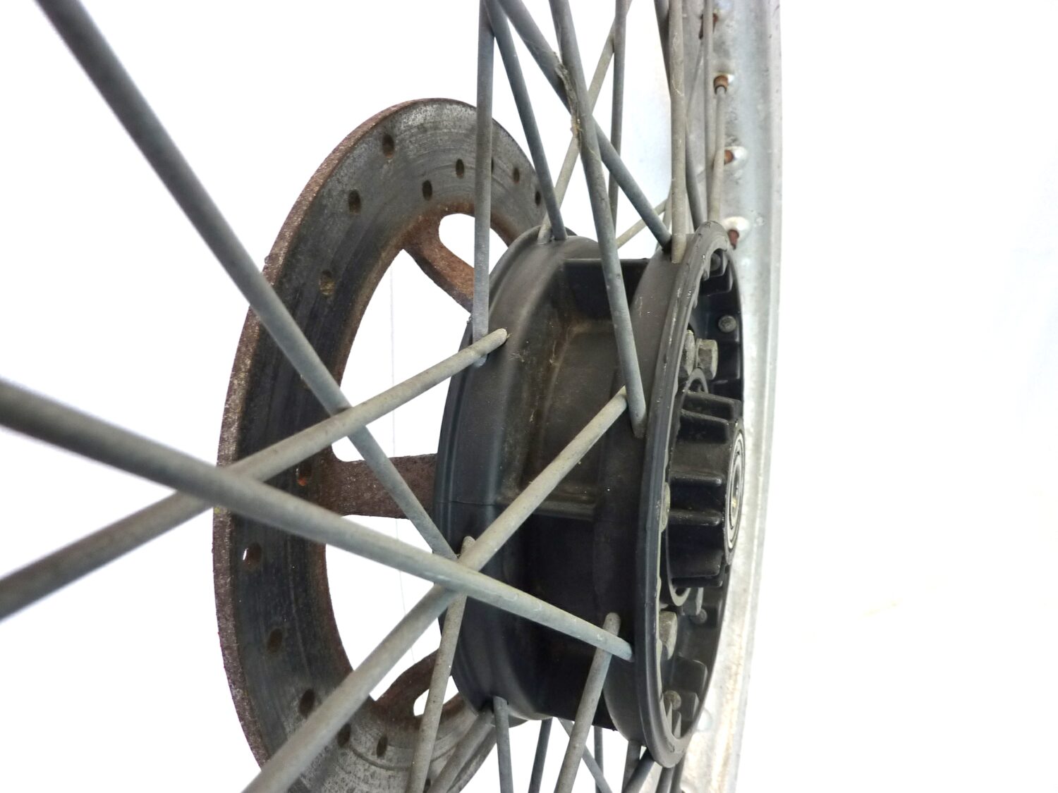 Cerchio anteriore Guzzi TT V35 V65 350 650 TT Akront 21 x 1,6 36 TC 664 ruota con disco spesso 5 mm - immagine 14