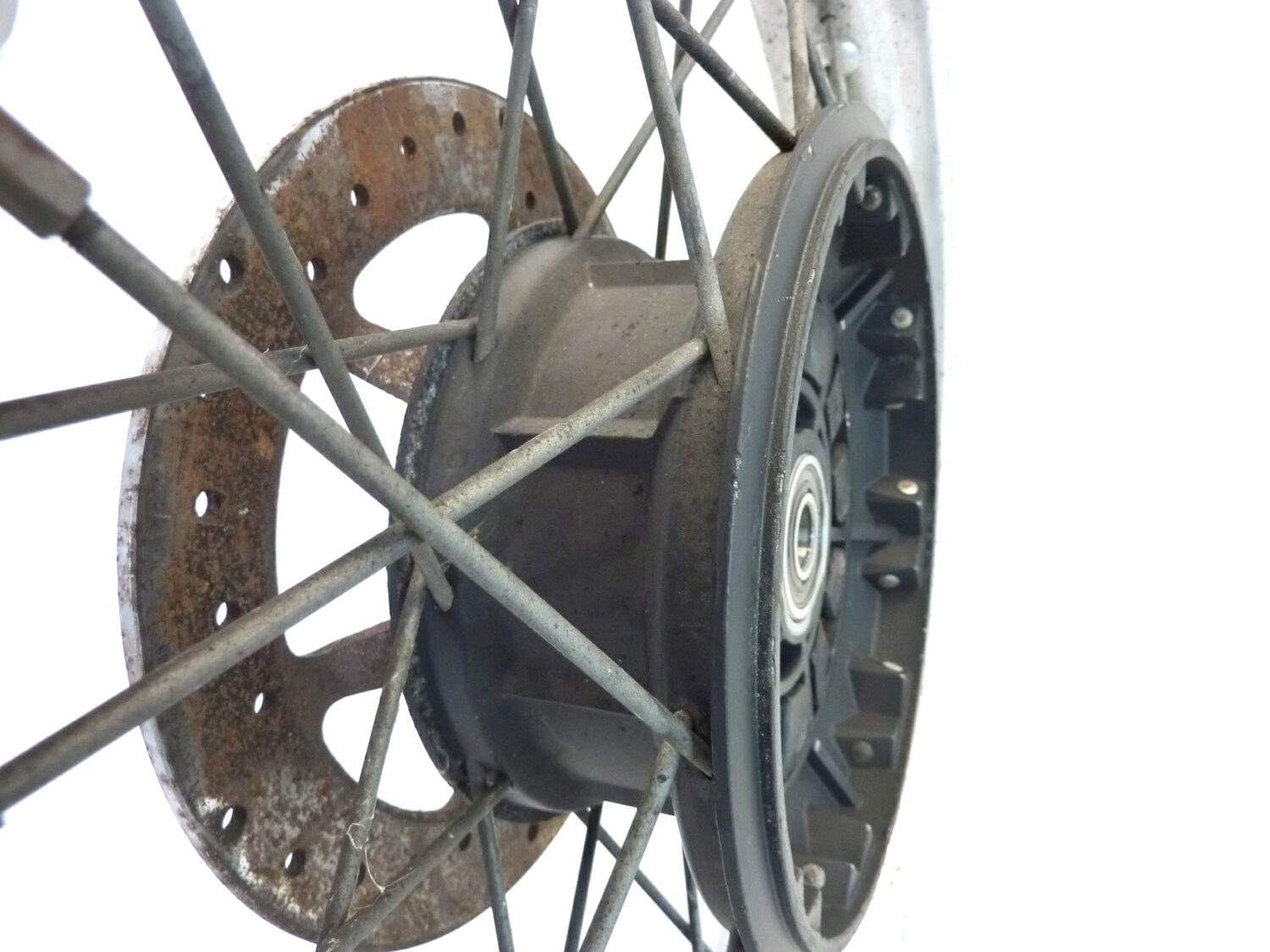 Cerchio posteriore Guzzi TT V35 V65 350 650 TT Akront 18 x 2,15 36 fori TC 684 ruota con disco spessore 5,1 mm - immagine 12