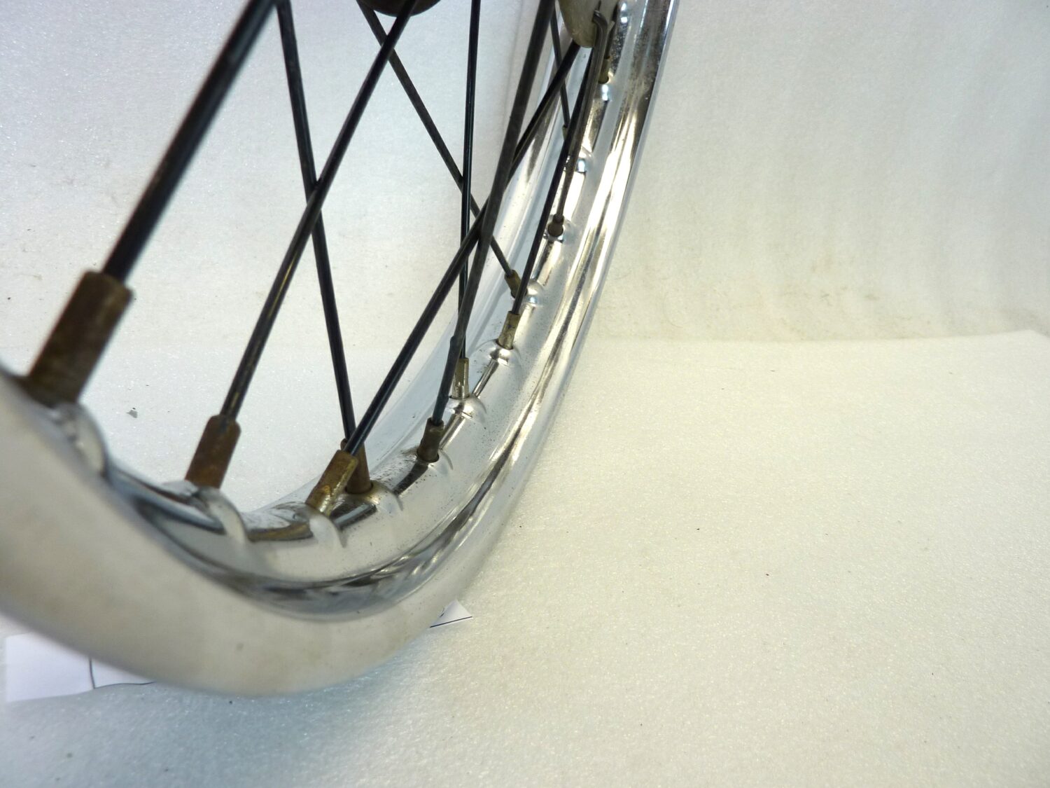 Cerchio moto epoca vari modelli Sanremo 17 x 2 1/4 mozzo 20301 canale esterno 59,3 mm interno 40,2 mm diam 456 mm ruota - immagine 4