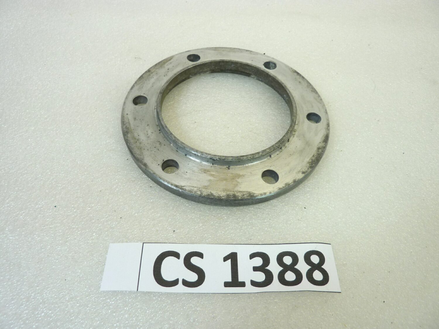 Flangia distanziale Guzzi 6 fori diam est 120 mm diam interno 75 mm spessore 8 mm
