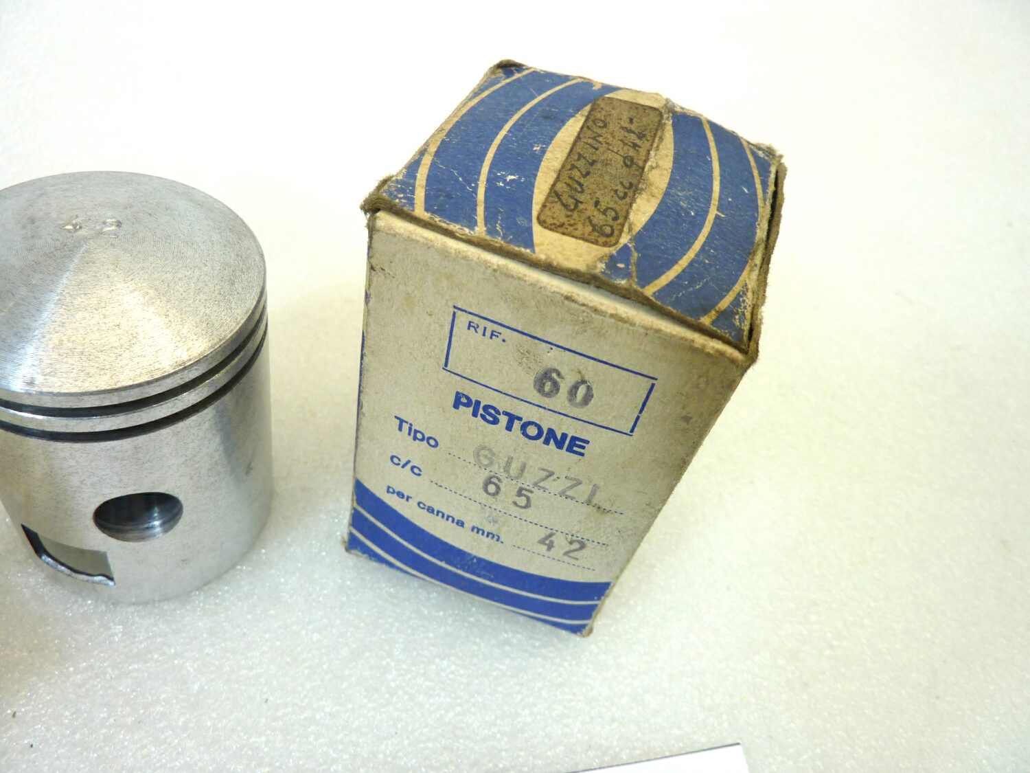 Pistone Guzzi Guzzino 75 per canna 42 Gol 60 Nuovo fondo di magazzino - VEDI FOTO - LEGGI DESCRIZIONE - immagine 4