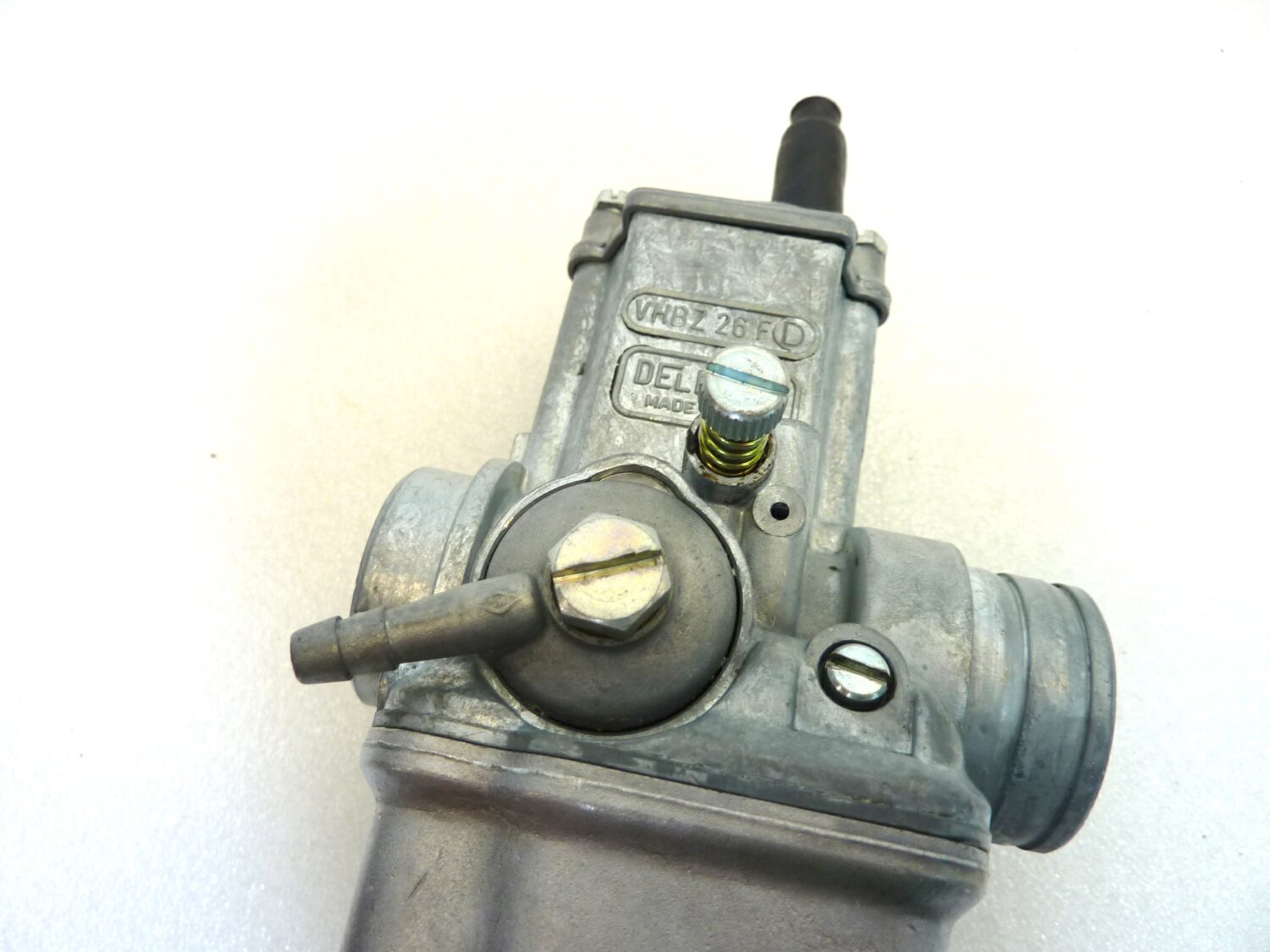 Carburatore Dell'Orto VHBZ 26 F D VHBZ26FD OGGETTO NON TESTATO, PROPOSTO COME DA RITROVAMENTO, COME DA FOTO, NON APERTO, NON VERIFICATO, SOLO PARZIALE PULIZIA ESTERNA - immagine 9
