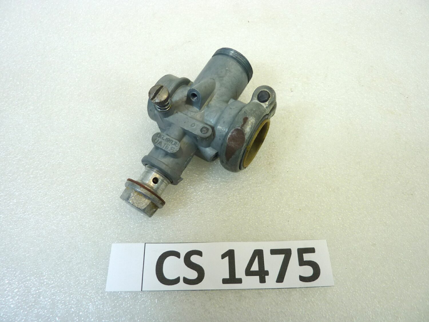 Corpo carburatore Dell'Orto UA 16 S UA16S OGGETTO NON TESTATO, PROPOSTO COME DA RITROVAMENTO, COME DA FOTO, NON APERTO, NON VERIFICATO, SOLO PARZIALE PULIZIA ESTERNA