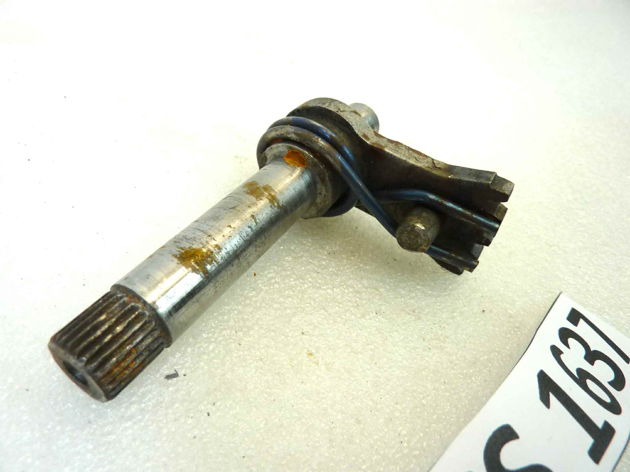 Albero selettore cambio dentato Guzzi Stornello 125 con molla cod 55236800 - immagine 2