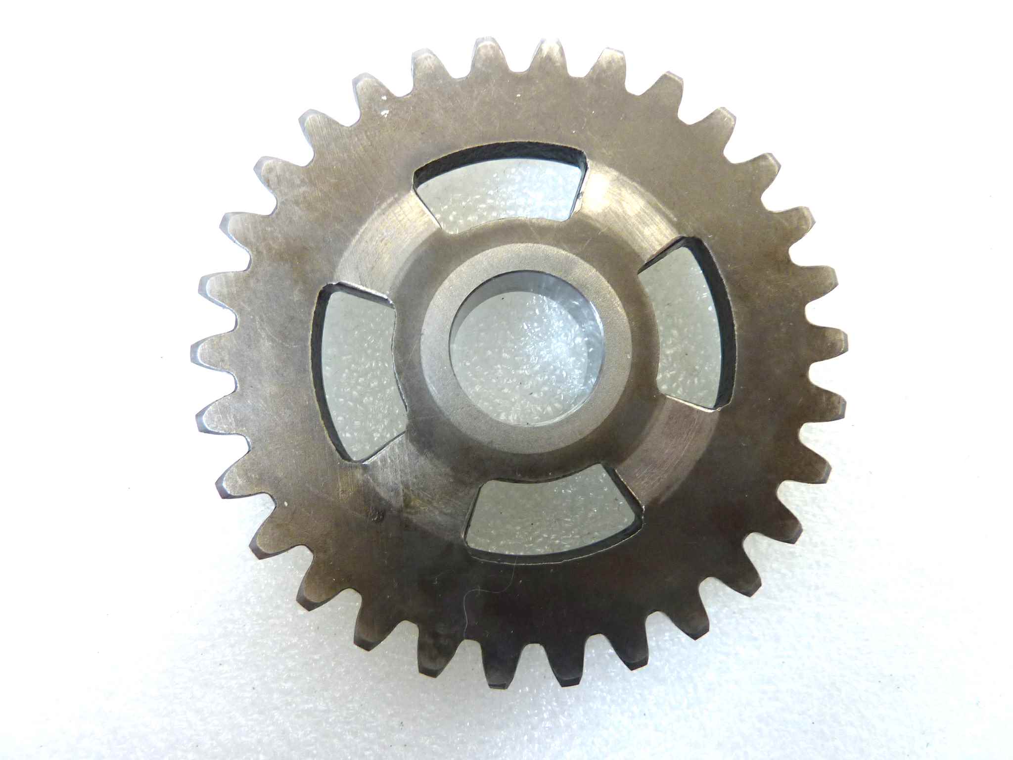 Ingranaggio cambio Guzzi Stornello 125 30 denti diam 63 mm spessore 10 mm - immagine 3