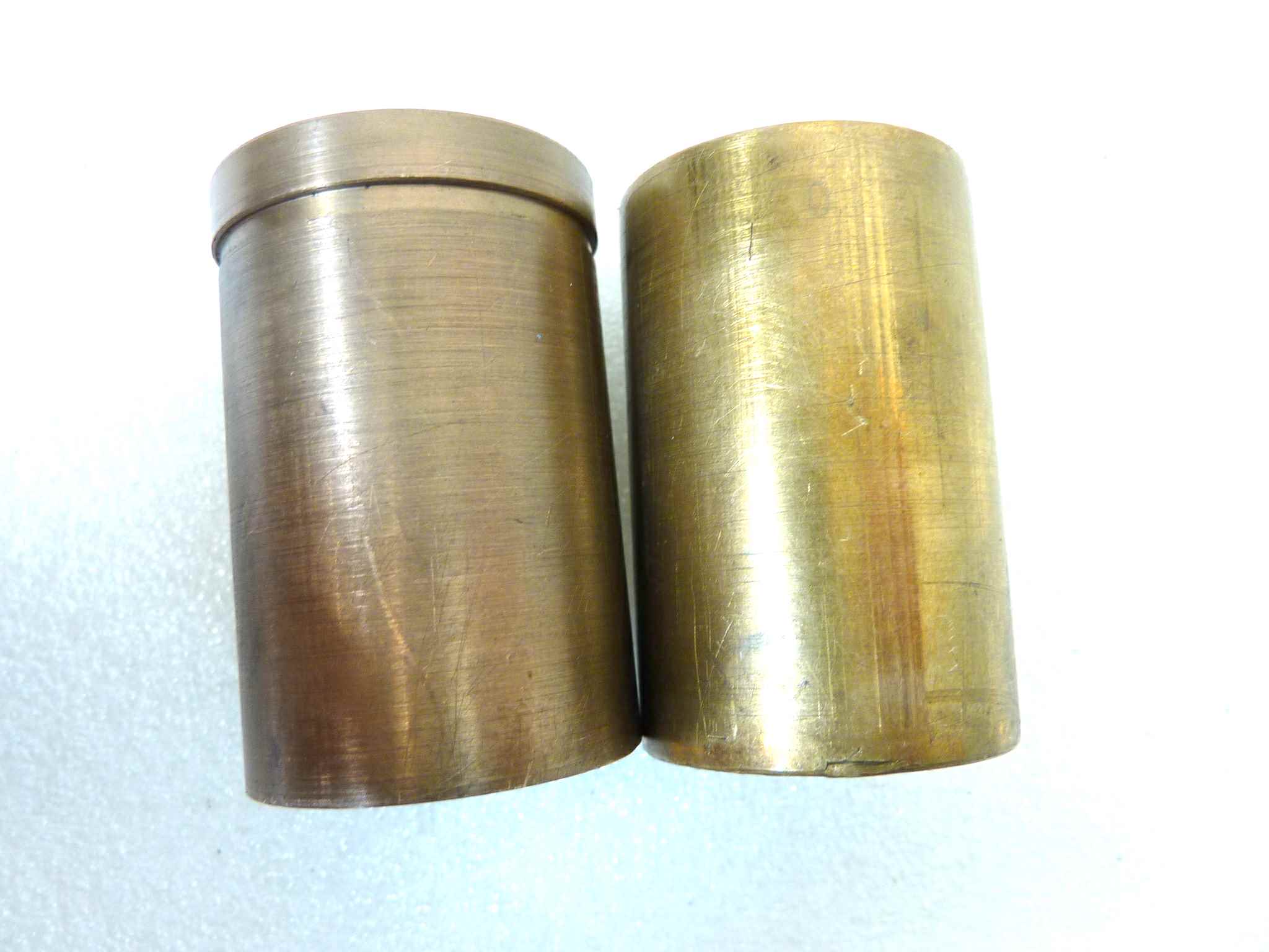 Coppia boccole ottone Guzzi Stornello 125 160 inferiore bracci forza 91112547 e superiore gambali cod 91122647 - immagine 2