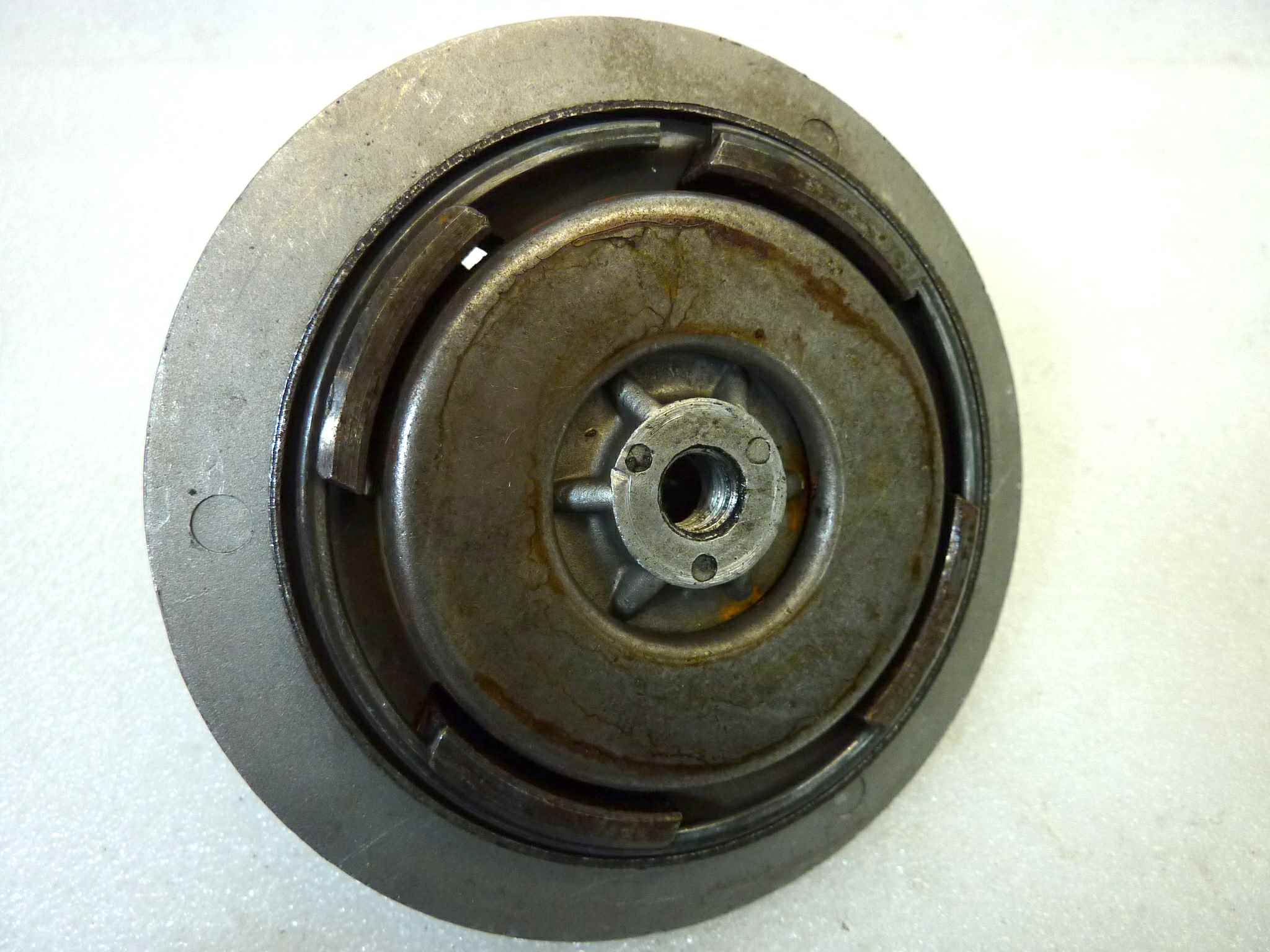 Corpo fisso frizione Guzzi Stornello cod 55081600 con molle 94321135, piatto spingidisco 54082800, anello 55080400, piatto molle - immagine 6